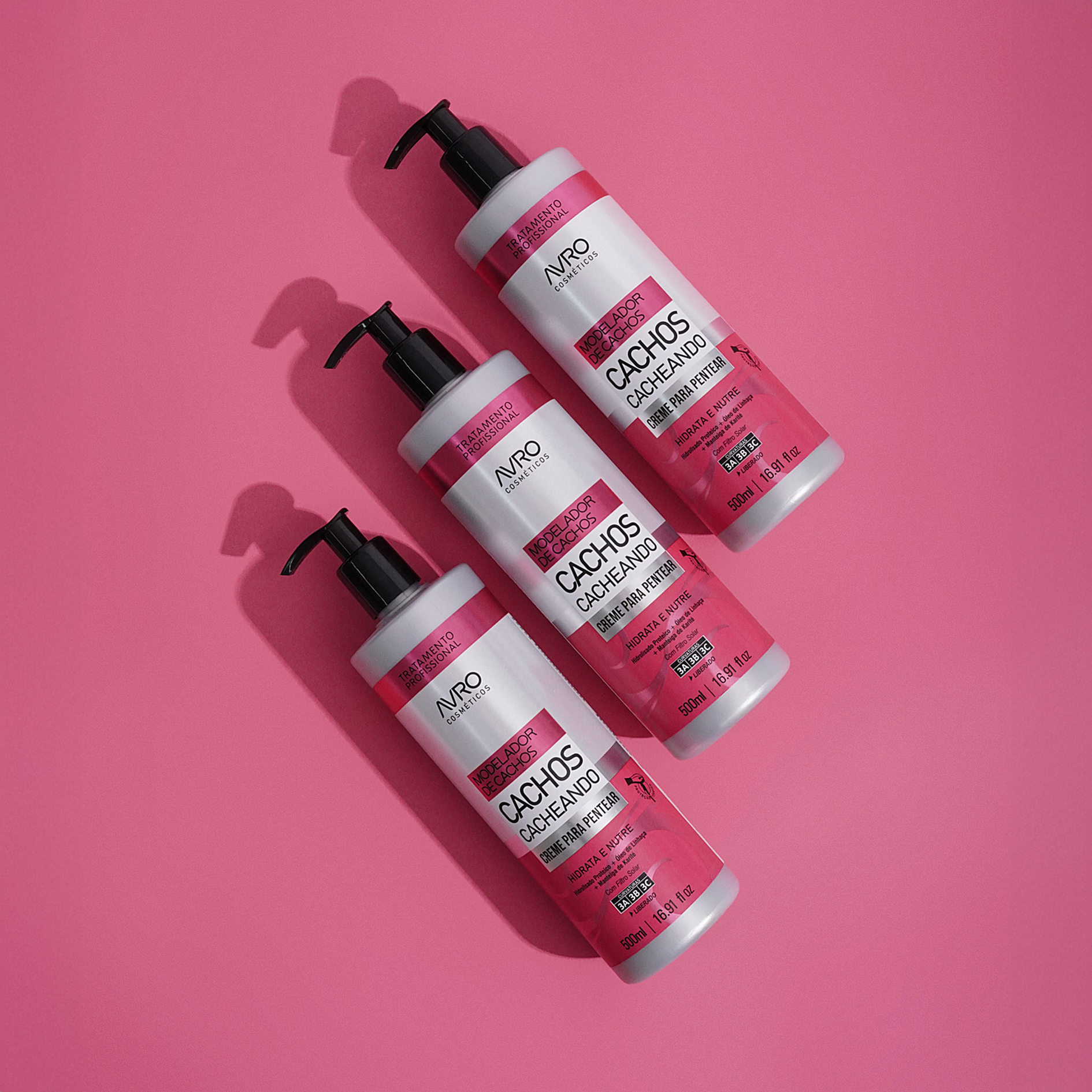 Creme Para Pentear Cachos Cacheando 500ml